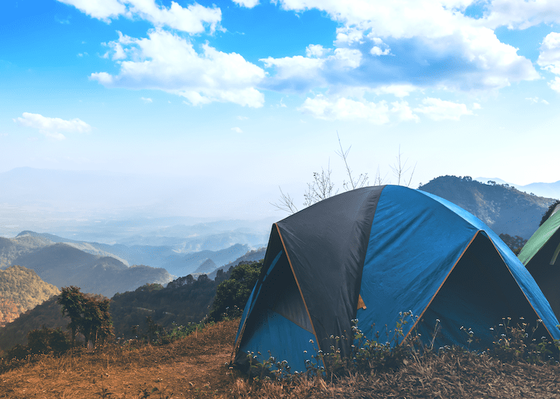 how to secure a tent without stakes