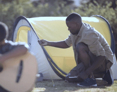 tie the tent