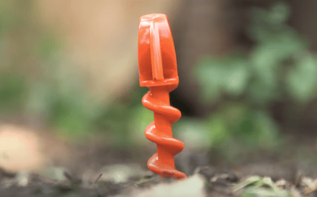 Orange screw stake