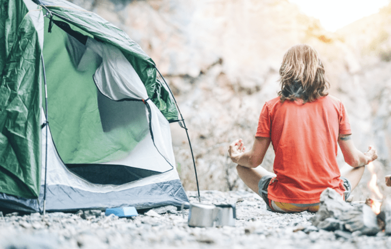 can you pitch a tent on gravel