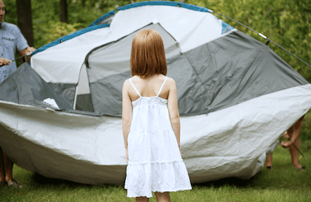 how to fold pop up tent