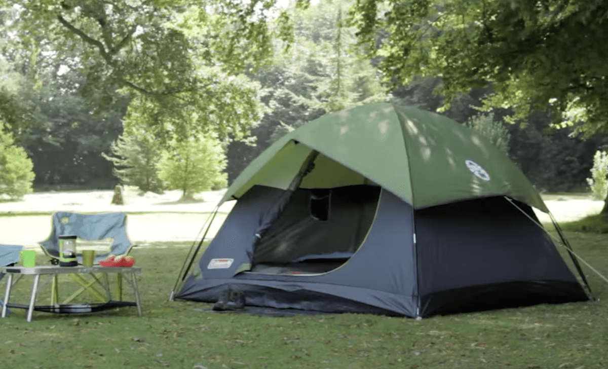 a Coleman tent