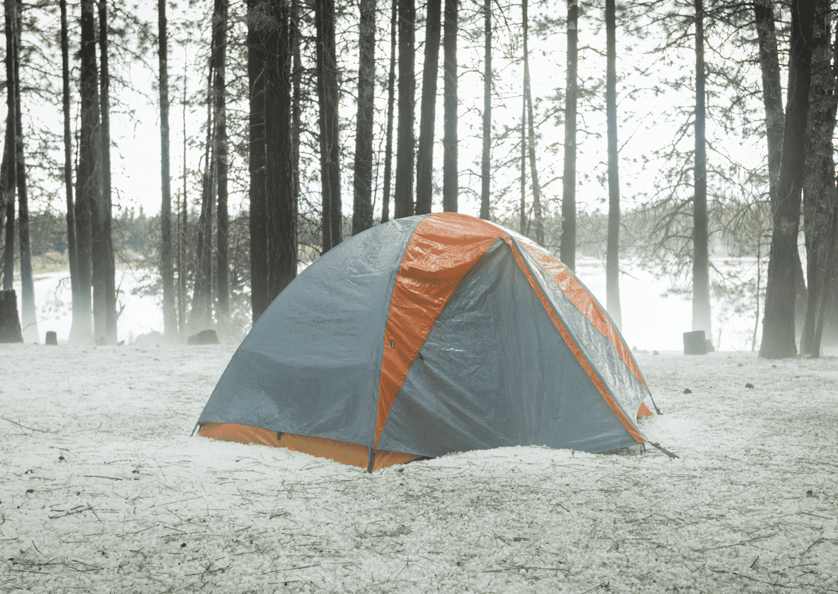 a wet tent