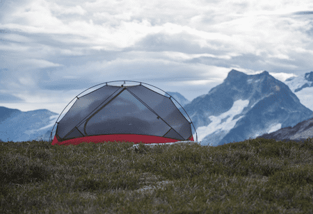 tent in high wind